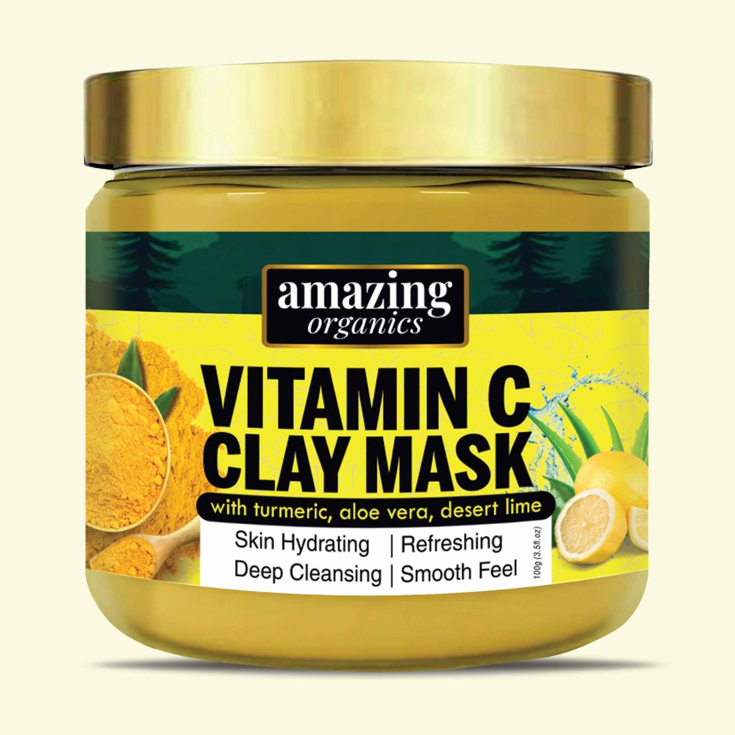 Turmeric Clay Mask with Vitamin C & Aloe