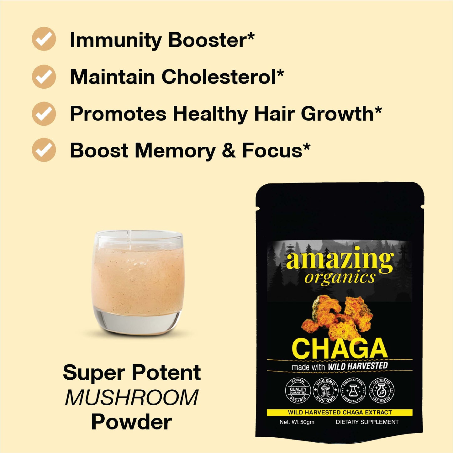 Chaga Mushroom Powder