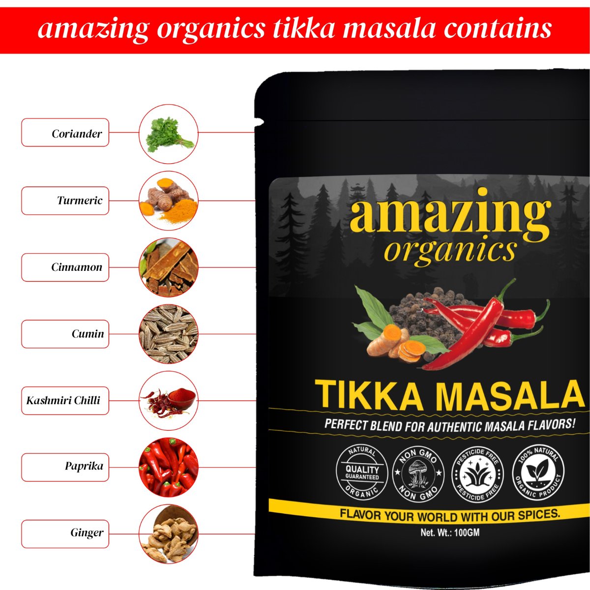 Tikka Masala with Indian 7-Spice Blend - 3.5oz(100g)