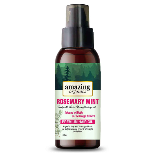 Rosemary Mint Scalp & Hair Strengthening Oil with Biotin & essential oils