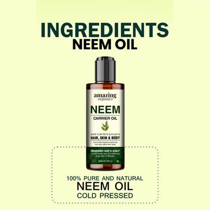 Neem Oil - Pure & Organic for HAIR - SKIN & NAILS