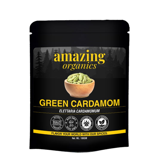 Green Cardamom Pods Spice (Hari Elachi) 3.5oz (100g) ~ All Natural, Vegan, Gluten Friendly, NON-GMO | 3.5oz (100g)