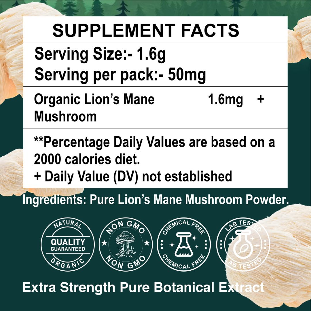 Lion&#39;s Mane Mushroom  Powder