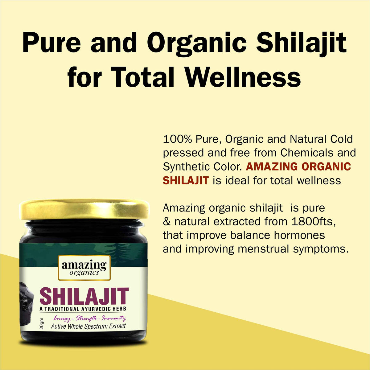 Pure Himalayan Shilajit Resin 2 Month Supply