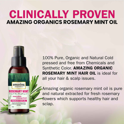 Rosemary Mint Scalp & Hair Strengthening Oil with Biotin & essential oils