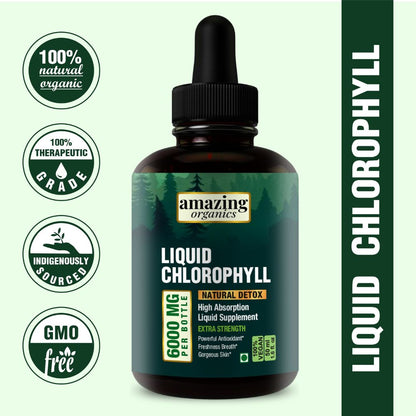 Liquid Chlorophyll Drops - Organic Chlorophyll - Natural Energy Boost