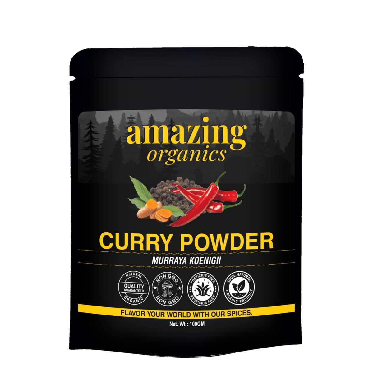 Curry Powder Hot 11-Spice Authentic Indian Blend 2.9oz (85g)