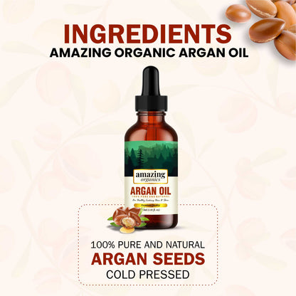 Argan Oil 100% Pure & Organic for Hair & Skin