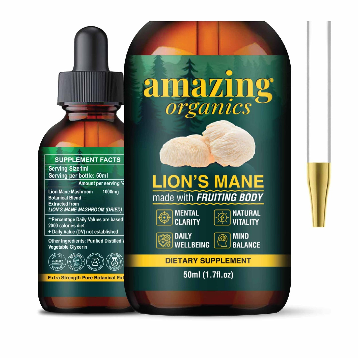 Lion's Mane Mushroom Drops