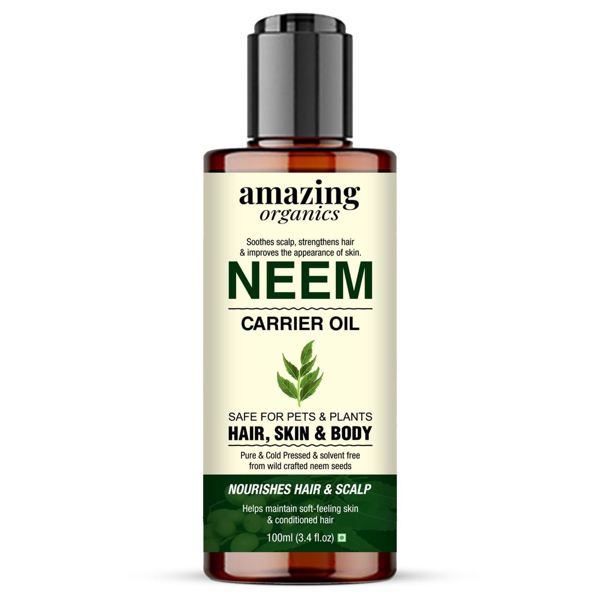 Neem Oil - Pure & Organic for HAIR - SKIN & NAILS – amazingorganics