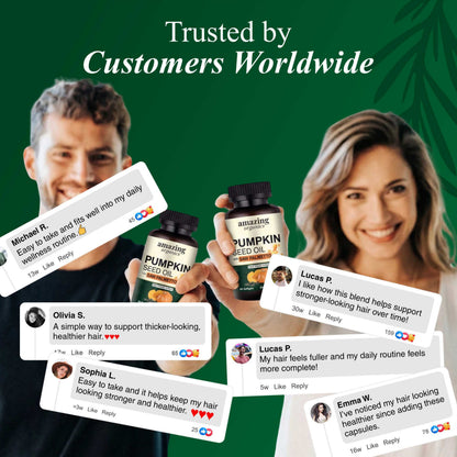 Pumpkin seed + saw palmetto for hair