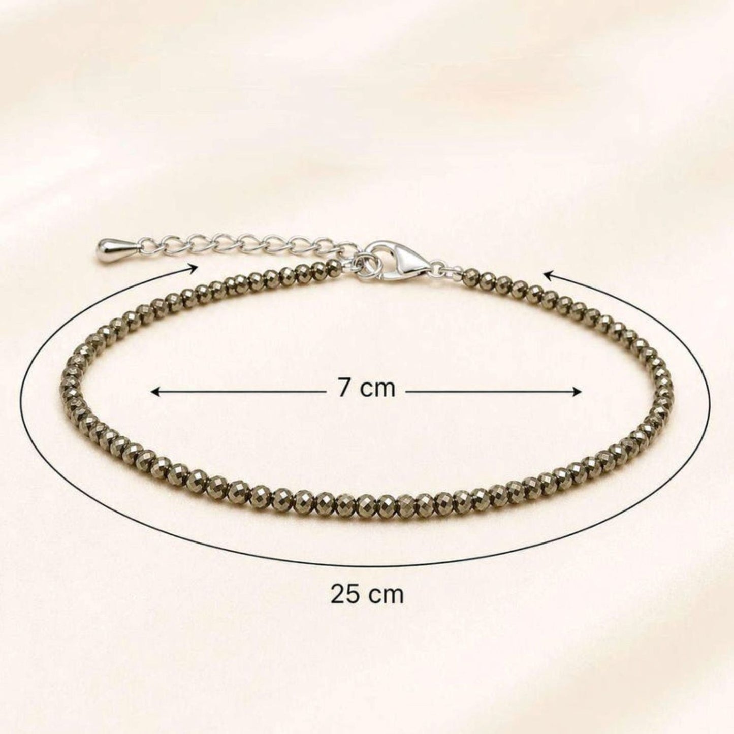 Authentic Pyrite Anklet for Women