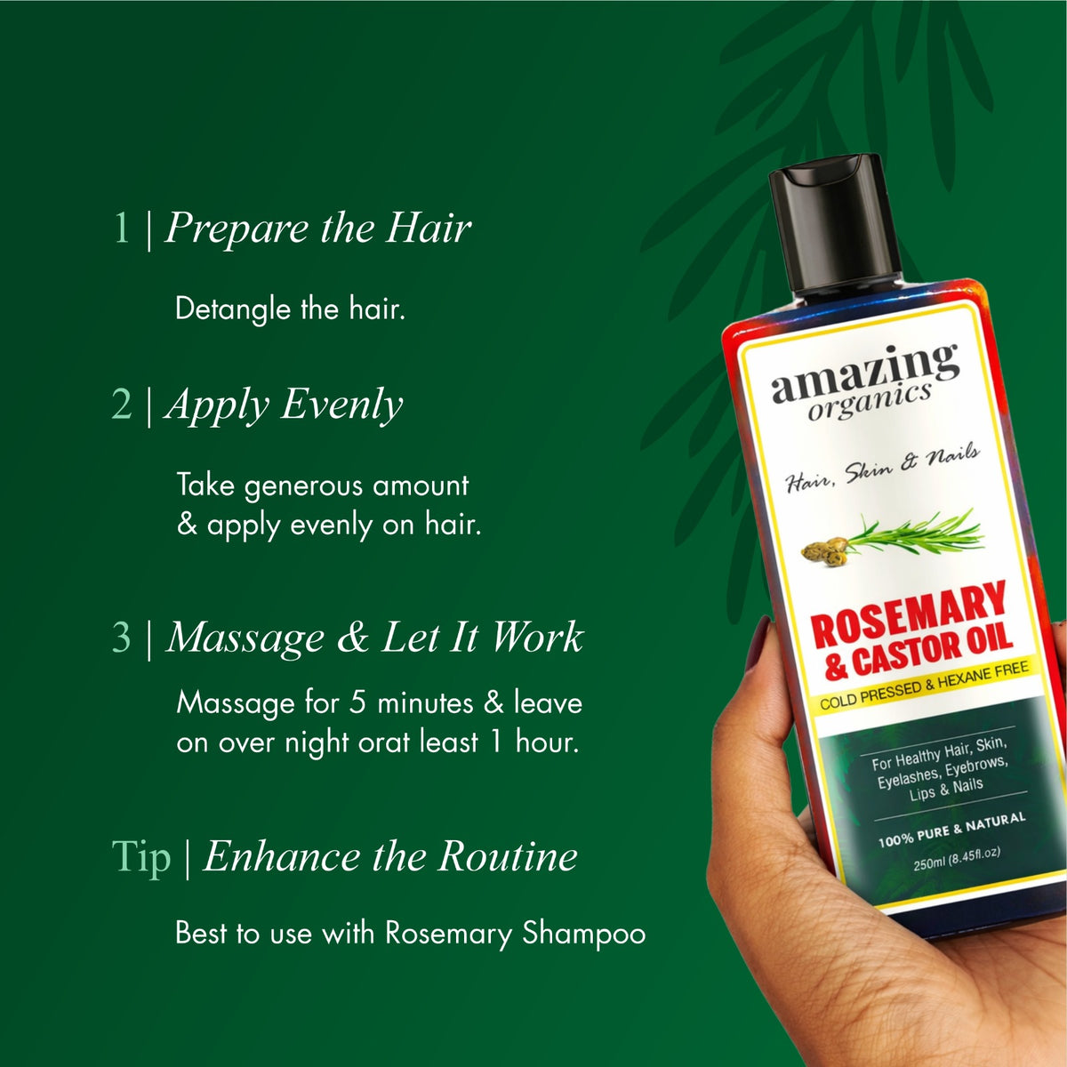 Rosemary & Castor Hair Oil
