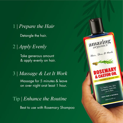 Rosemary & Castor Hair Oil
