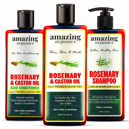 Rosemary Bundle Hair Oil - Shampoo - Conditioner