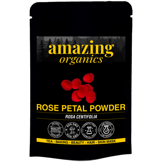 Organic Rose Petal Powder for Skin, Hair & Health | Chemical Free | GMO free