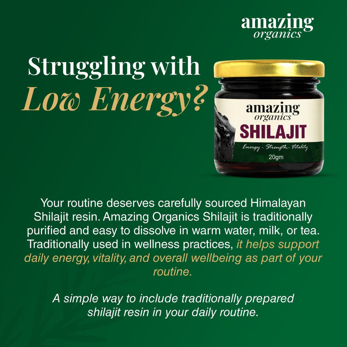 Pure Himalayan Shilajit Resin 2 Month Supply