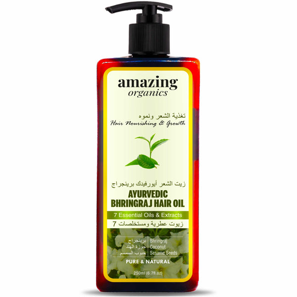 Pure Bhringraj Oil for Hair Growth - amazingorganics