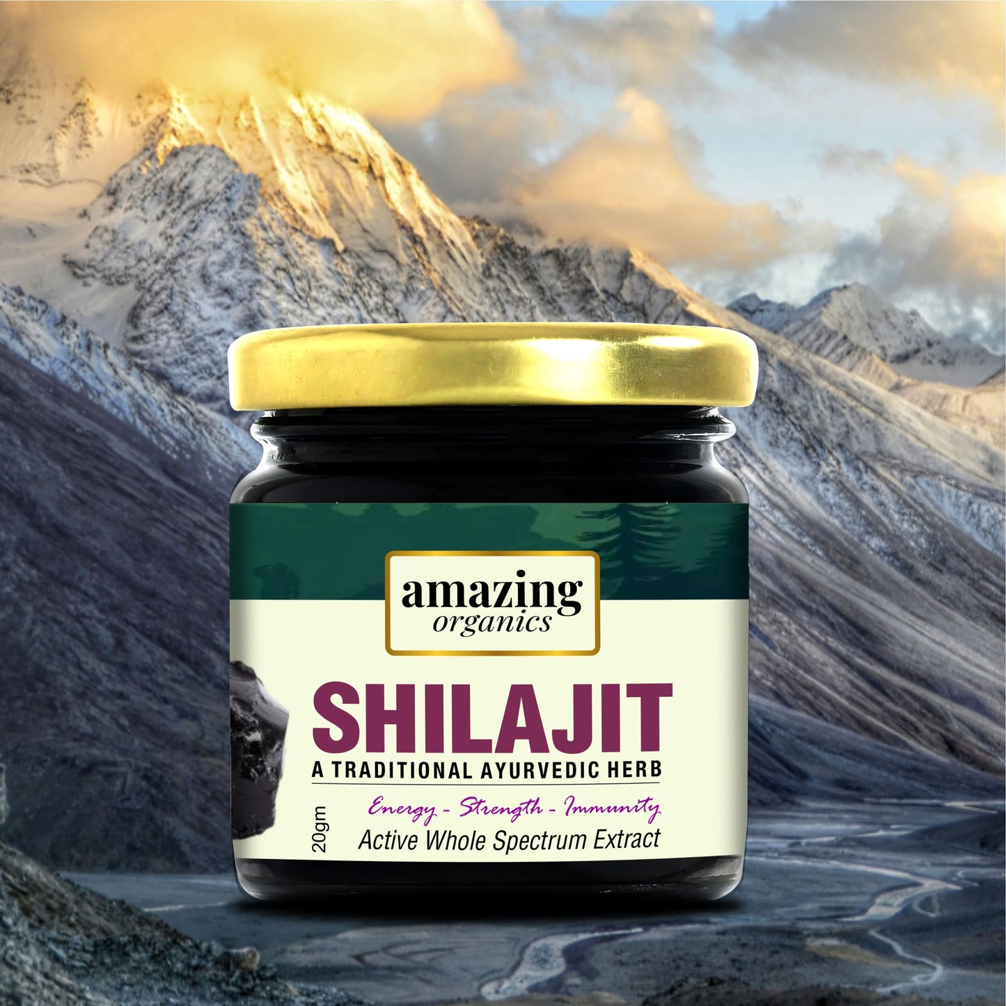 Pure Himalayan Shilajit Resin 2 Month Supply