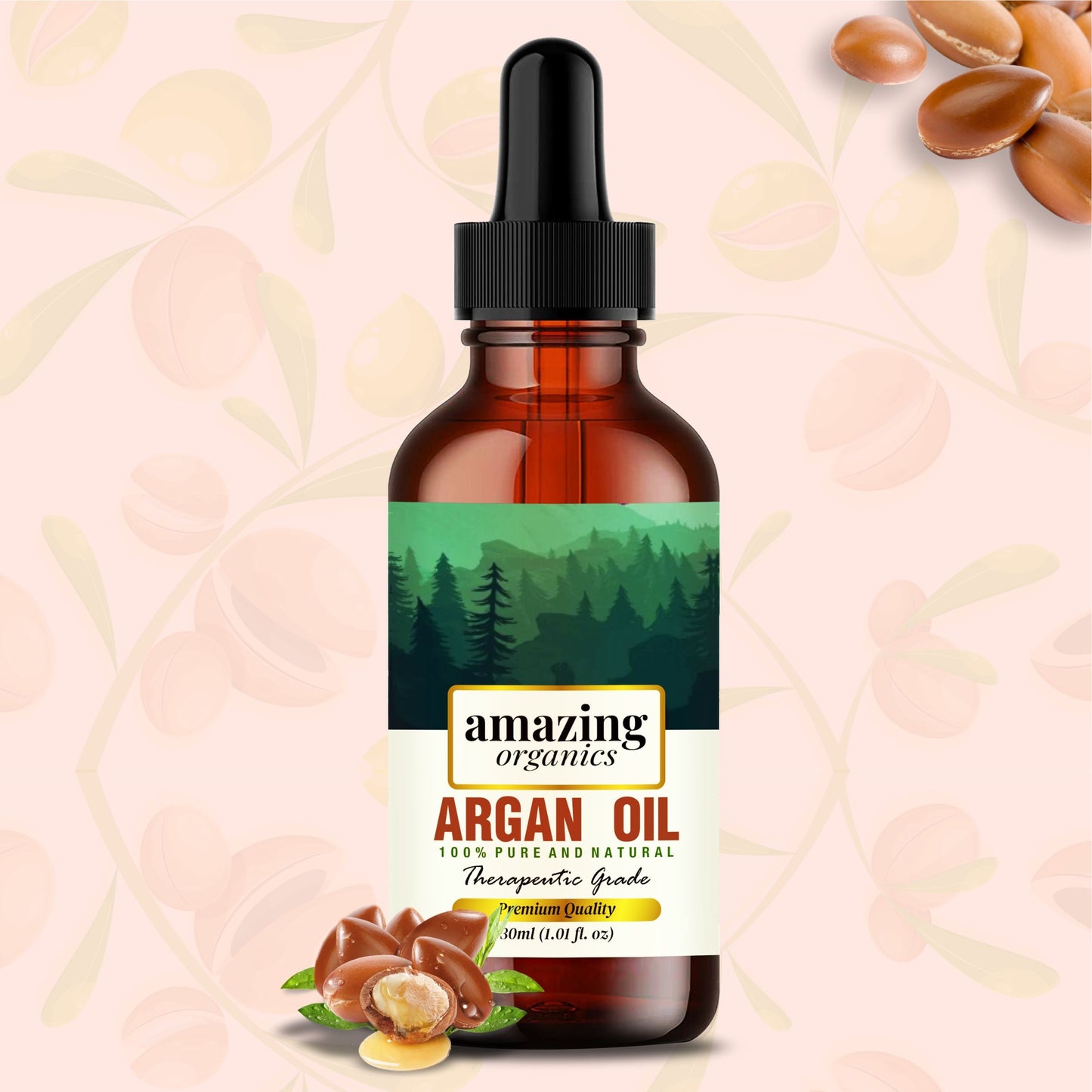 Argan Oil 100% Pure & Organic for Hair & Skin