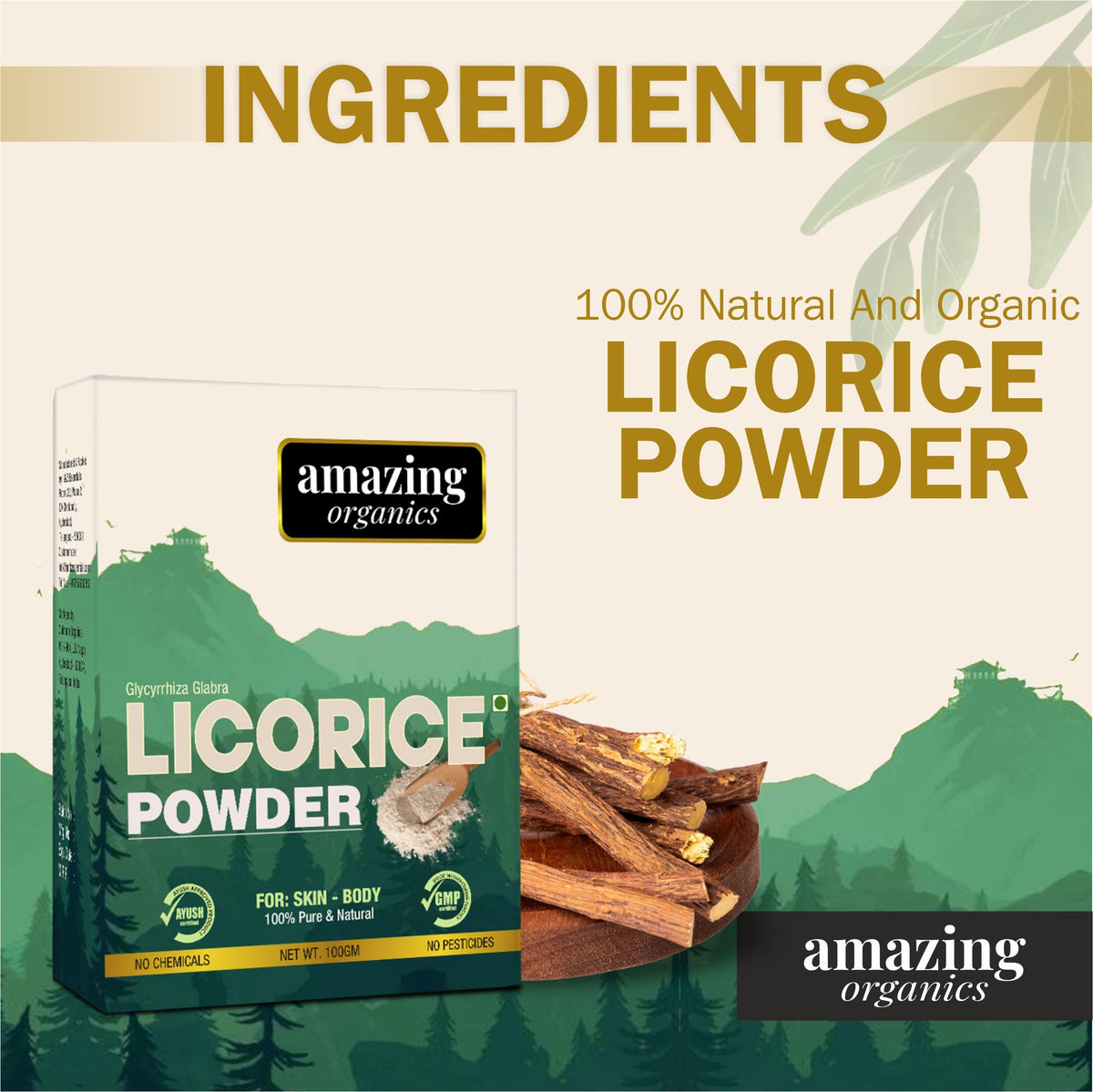 Licorice Powder for Skincare &amp; Haircare