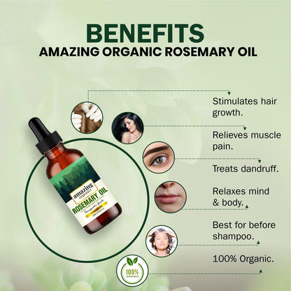 Rosemary Oil - Pure & Natural for Hair Growth