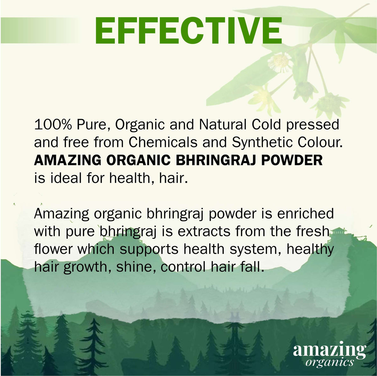 Pure Bhringraj Powder 100 Grams | Pure Bhringaraj Eclipta Alba Powder | Hair Growth