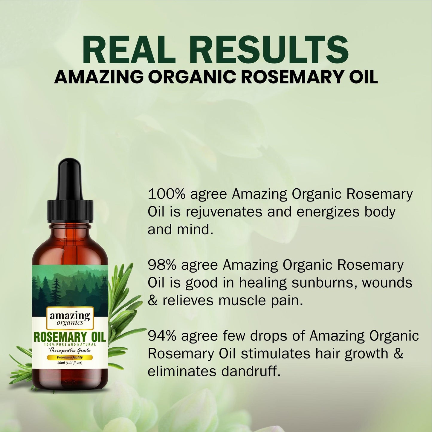 Rosemary Oil - Pure & Natural for Hair Growth