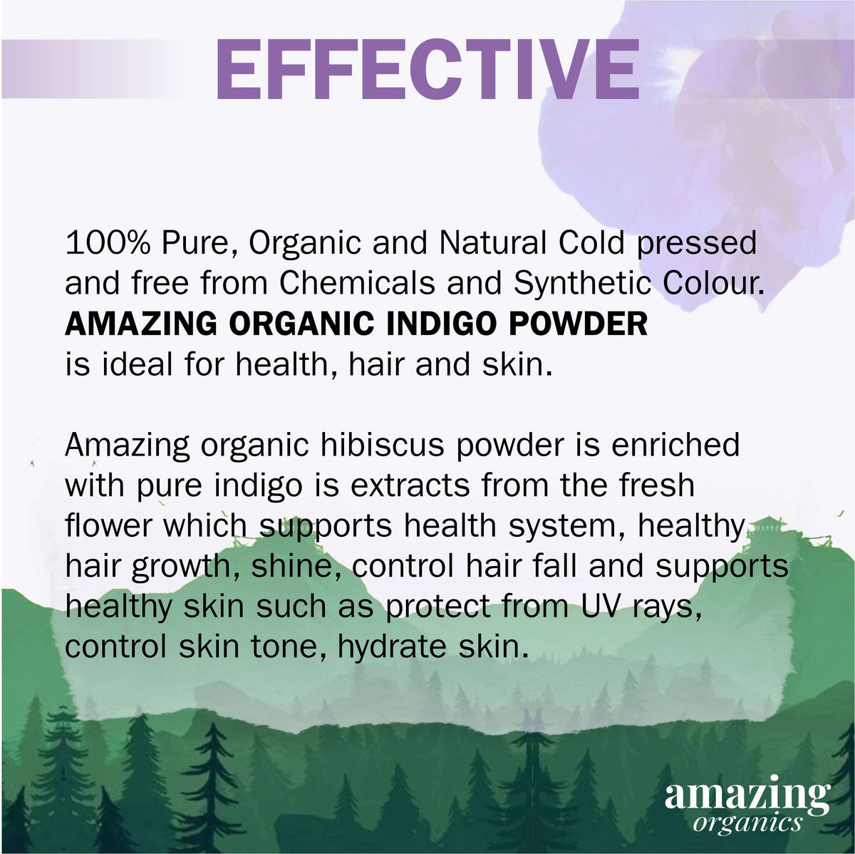 Indigo Powder For Hair Black 100 Grams,Natural Hair and Beard Dye.