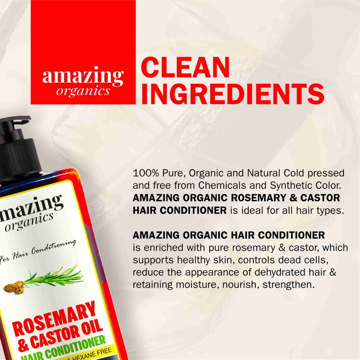 Rosemary &amp; Castor Oil Hair Conditoner