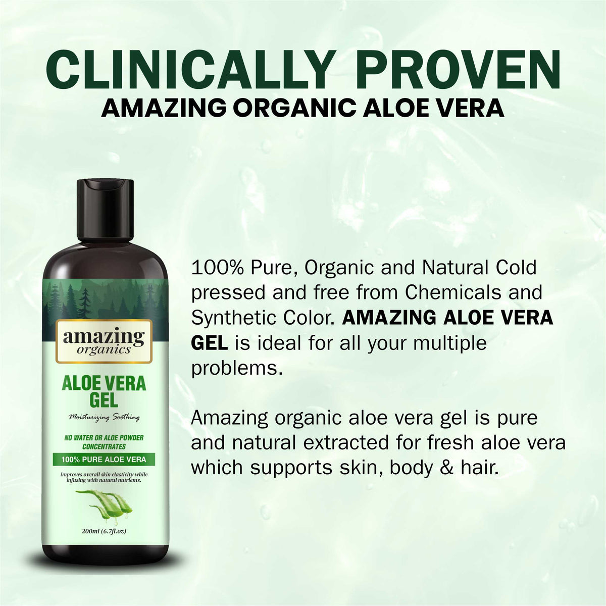 Aloe Vera Gel for Face &amp; Body - 200ml