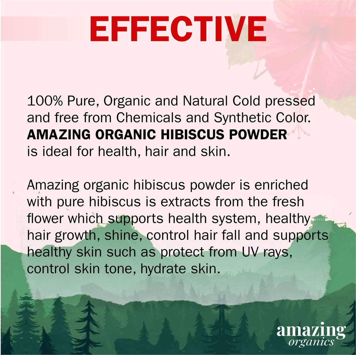 Hibiscus Powder for Hair and Skin Care
