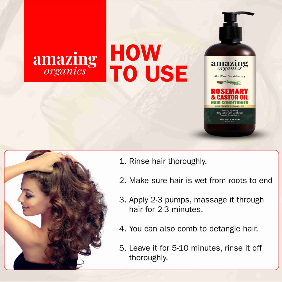Rosemary &amp; Castor Oil Hair Conditoner